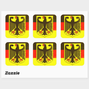 duitsland embleemsticker vierkante sticker