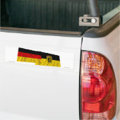 Duitsland en Baden-Wuerttemberg Waving Flags Bumpersticker (Op Truck)