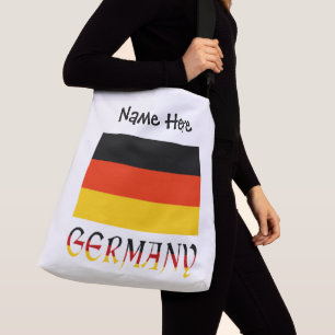 Duitsland en Duitse vlag gepersonaliseerd Crossbody Tas