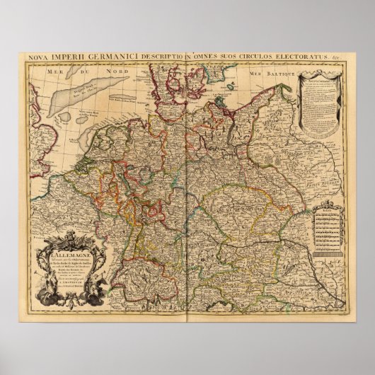 Duitsland en Oostenrijk Poster (Voorkant)