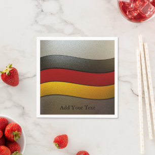 Duitsland Flag Colors-Chrome door Shirley Taylor Servetten