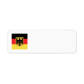 Duitsland Flag Emblem Etiket (Voorkant)