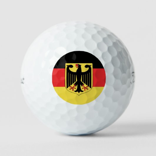 Duitsland Flag Emblem Golfballen (Voorkant)