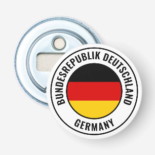 Duitsland Flag: groots patriottisch bottelopener Button Flesopener