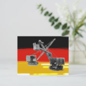 Duitsland — Flag — Heavy Equipment Crane Operator  Briefkaart (Staand voorkant)