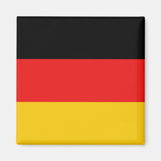 Duitsland Flag Magnet Magneet (Voorkant)