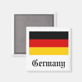 Duitsland Flag Magnet Magneet (Voorkant / Achterkant)
