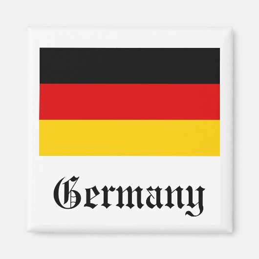 Duitsland Flag Magnet Magneet (Voorkant)