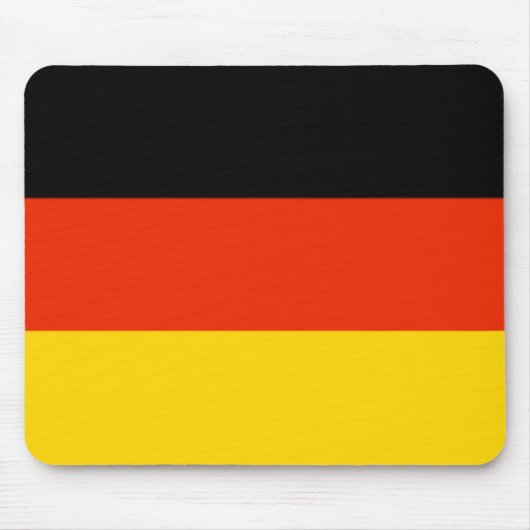 Duitsland Flag Mousepad Muismat (Voorkant)