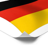 Duitsland Flag Poster Print (Hoek)