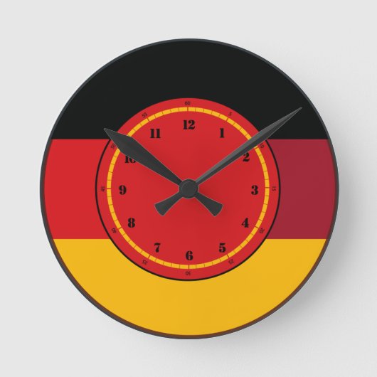 Duitsland Flag Wall klok (Voorkant)