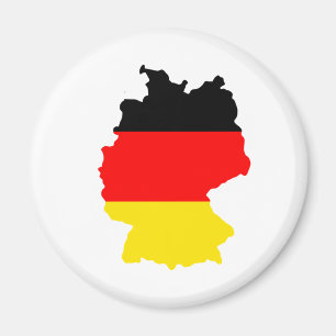 Duitsland — Flagkaart — volledige grootte Magneet