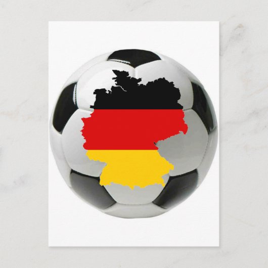 Duitsland football briefkaart (Voorkant)