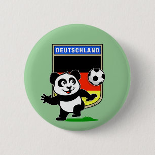 Duitsland Football Panda Ronde Button 5,7 Cm
