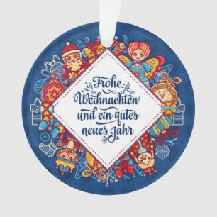 Duitsland Frohe Weihnachten Ornament