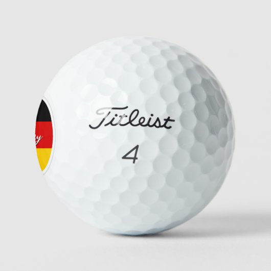 Duitsland Golf Balls, Duitse vlaggolfers / patriot Golfballen (Logo)