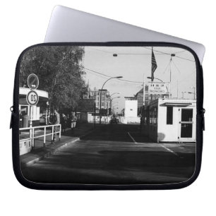  Duitsland grenspost Oost-West-Berlijn Hoesje Laptop Sleeve