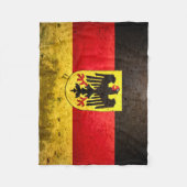 Duitsland Grunge Flag Fleece Blanket (Voorkant)