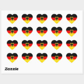 DUITSLAND HART STICKER (Vel)