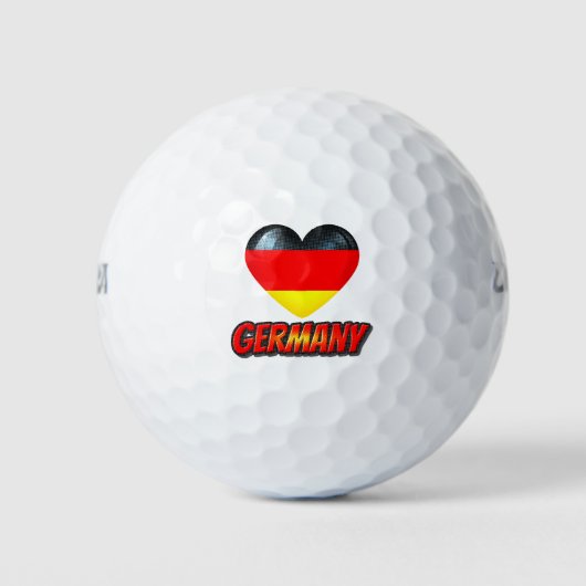 Duitsland Heart Golfballen (Voorkant)