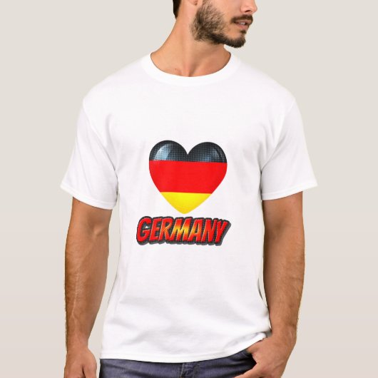 Duitsland Heart T-shirt (Voorkant)