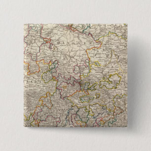 Duitsland I Vierkante Button 5,1 Cm