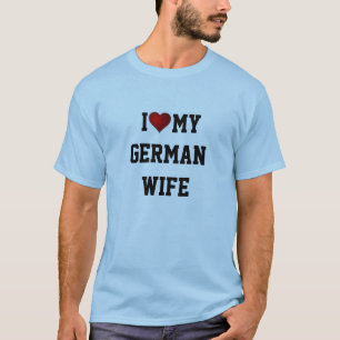 DUITSLAND:  IK HOU VAN MIJN DUITSE VROUW T-SHIRT