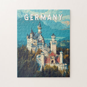 Duitsland Illustratie Reizen Art Vintage Legpuzzel