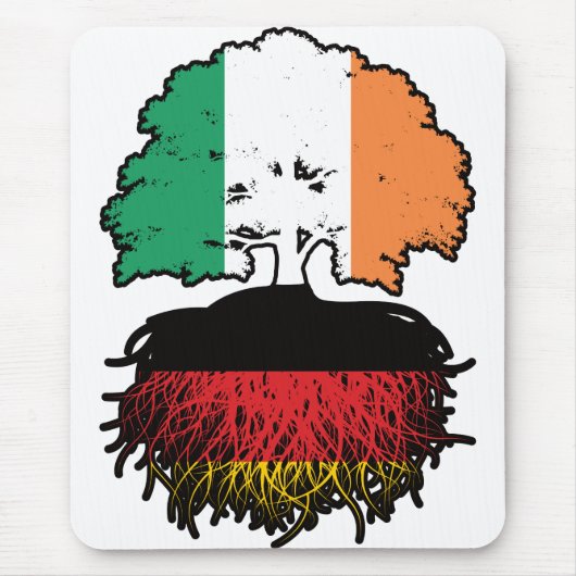 Duitsland - Irish Tree Roots Flag Muismat (Voorkant)