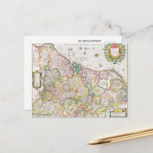  Duitsland kaart (Voorkant / Achterkant in situ)