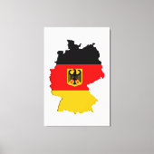 Duitsland-kaart Canvas Afdruk (Voorkant)
