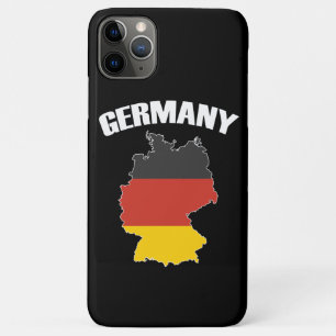 Duitsland - Kaart - Duitse vlag - Duits reizen iPhone 11 Pro Max Hoesje