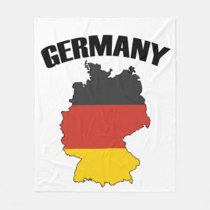 Duitsland - Kaart - Duitse vlag - Duits reizen Fleece Deken