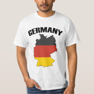 Duitsland - Kaart - Duitse vlag - Duits reizen T-shirt