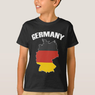 Duitsland - Kaart - Duitse vlag - Duits reizen T-shirt