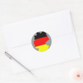 Duitsland kaart en vlag - sticker (Envelop)