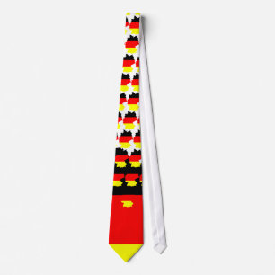 Duitsland kaart en vlag — Stropdas