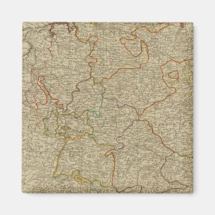 Duitsland kaart met handbediende atlas magneet