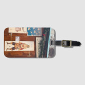 Duitsland kerstmarkt München Bagagelabel (Voorkant (horizontaal))