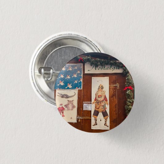 Duitsland kerstmarkt München Ronde Button 3,2 Cm (Voorkant /achterkant)