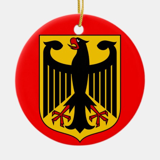 DUITSLAND* - kerstversiering Keramisch Ornament (Voorkant)