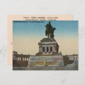 Duitsland, Koblenz, Deutsch Eck, Monument Briefkaart (Voorkant / Achterkant)