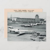  Duitsland, luchthaven München 1950 Briefkaart (Voorkant / Achterkant)