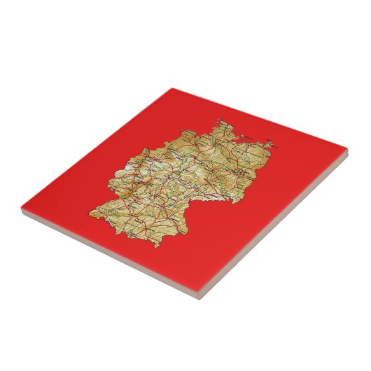 Duitsland Map Tile Tegeltje (Zijkant)