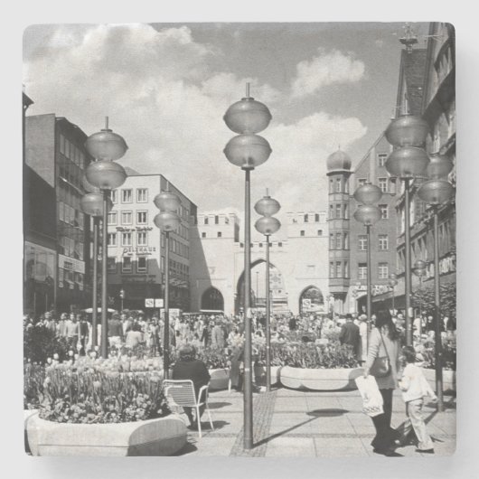 Duitsland München Towngate Karistor Stenen Onderzetter (Voorkant)