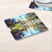  Duitsland München Towngate Karistor Vierkante Kartonnen Onderzetter (Schuin)