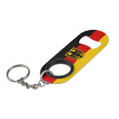 Duitsland National Flag Patriotic Mini Flessenopener (Voorkant Gekanteld)