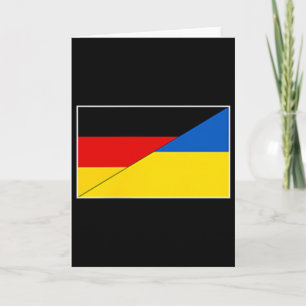 Duitsland Oekraïne Vlag Duitse Oekraïense Onderste Kaart