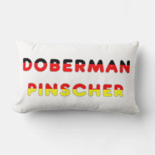 duitsland onder de vlag van doberman pinscher kussen