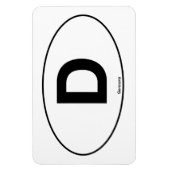 Duitsland Oval Magneet (Verticaal)